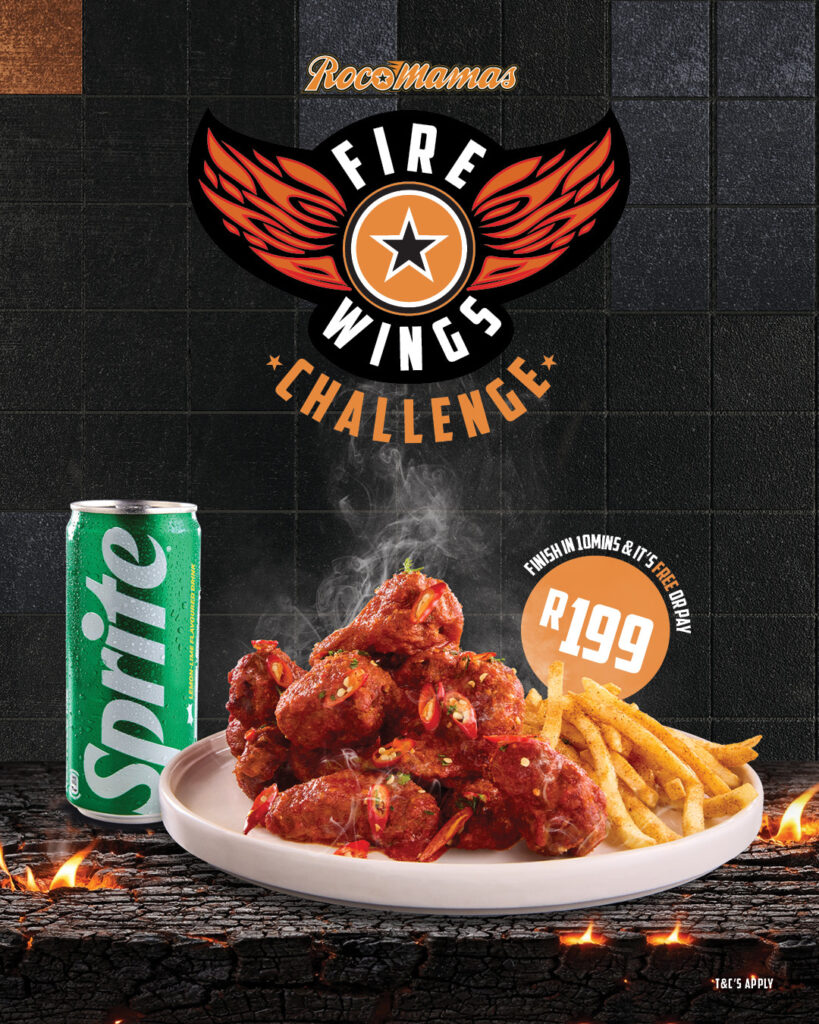 Get Ready, Mzansi: ‘Free Meal Alert!! RocoMamas' Fire Wings Challenge Is Back