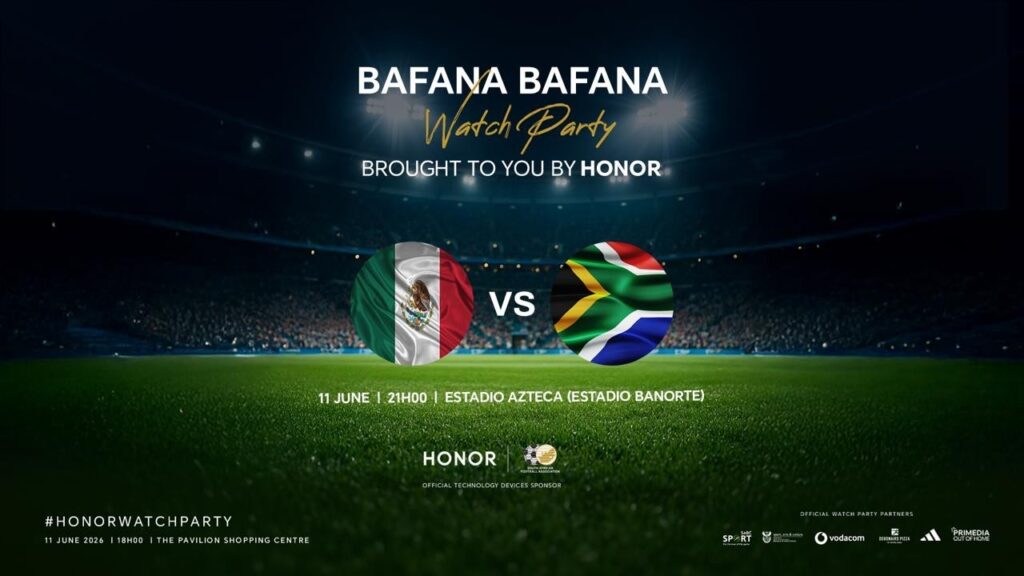 Official Bafana Bafana Watch Party presented by HONOR Ignites Football Fever at Mall of Africa