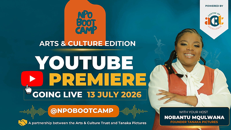 ACT and Tanaka Pictures Launch NPO Bootcamp Vodcast to Empower South Africa's Arts and Culture Non-Profit Sector