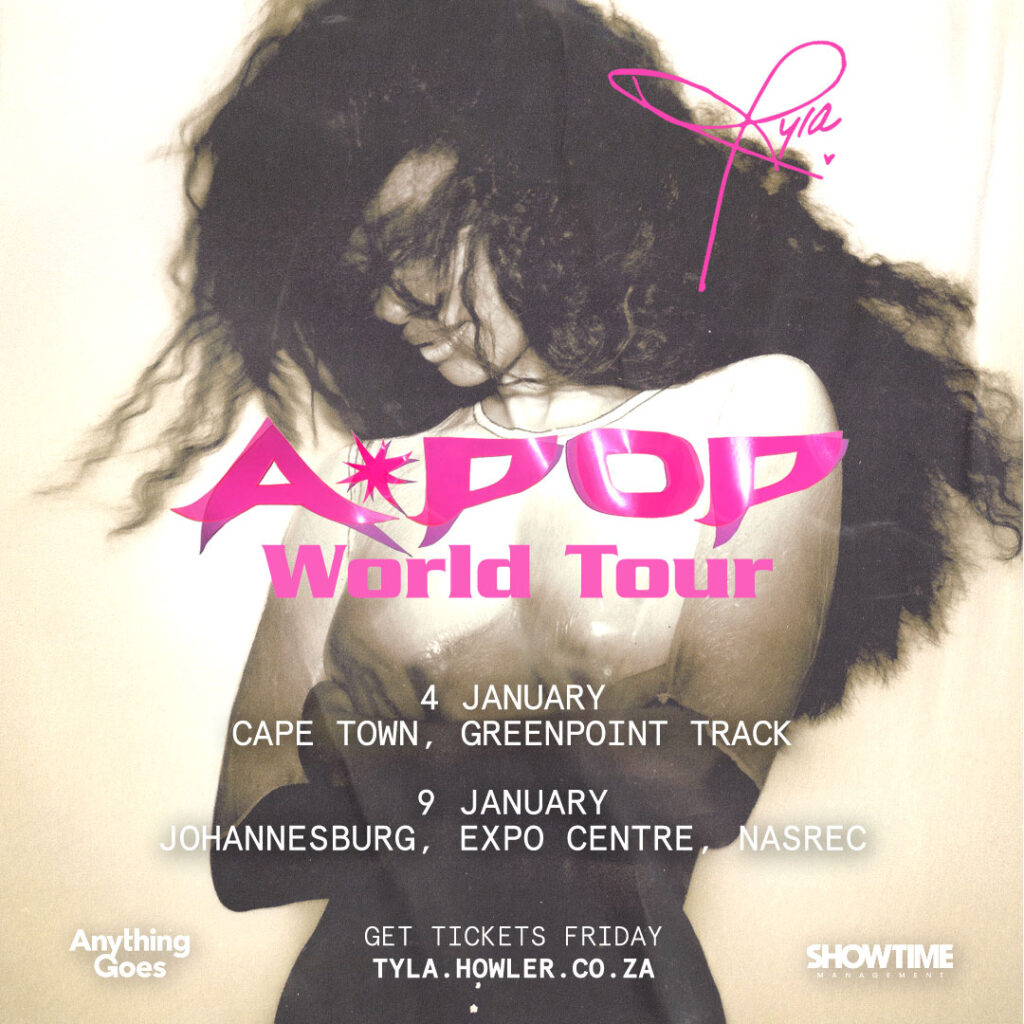 TYLA ANNOUNCES GLOBAL RUN WITH ‘THE A*POP WORLD TOUR’ INCLUDING SOUTH AFRICA