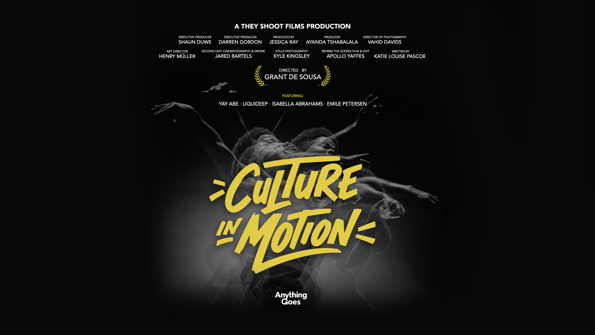 YAY ABE AND LIQUIDEEP STAR IN ANYTHING GOES' 'CULTURE IN MOTION' FILM AHEAD OF ITS BIGGEST SUMMER YET